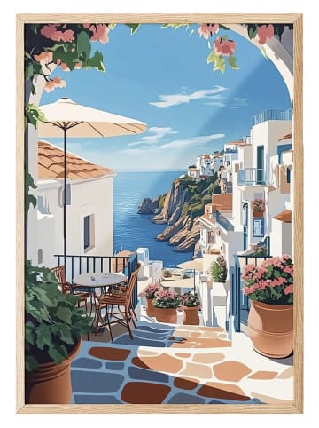 ABERTO DESIGN Gerahmter Kunstdruck - (B)30 x (H)40 cm