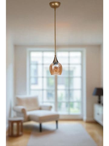 ABERTO DESIGN Hängeleuchte in Gold - (H)80 x Ø 12 cm