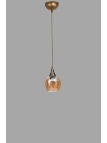 ABERTO DESIGN Lampa wisząca w kolorze złotym - wys. 80 x Ø 12 cm