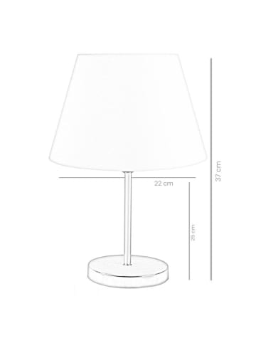 ABERTO DESIGN Lampy stołowe (2 szt.) w kolorze złoto-beżowym - wys. 37 x Ø 22 cm