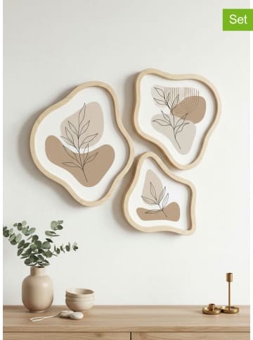 ABERTO DESIGN Druki artystyczne (3 szt.) w ramce