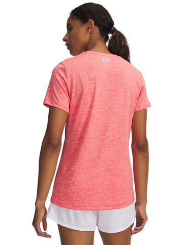 Under Armour Koszulka sportowa "Twist" w kolorze koralowym