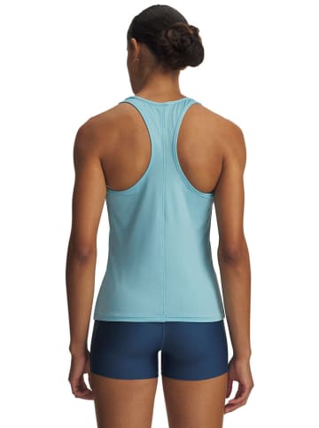 Under Armour Top sportowy "Tech Mesh Racer" w kolorze turkusowym