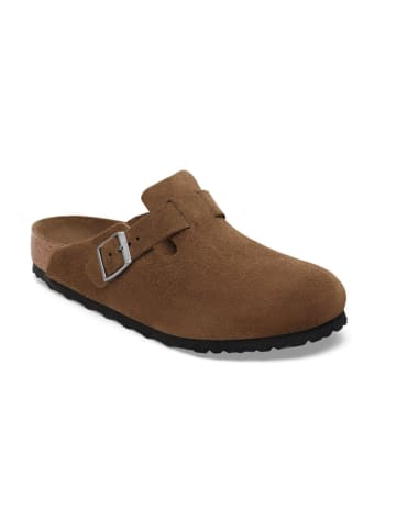 Birkenstock Leren clogs "Boston SFB" lichtbruin