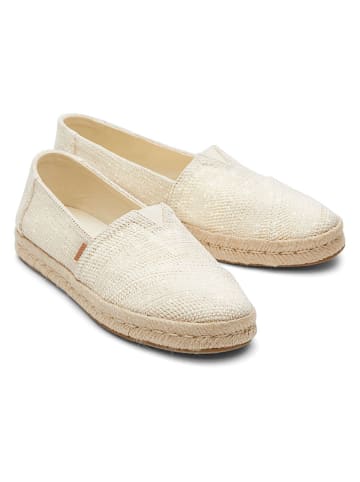 TOMS Espadryle w kolorze kremowym