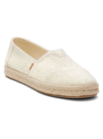 TOMS Espadryle w kolorze kremowym