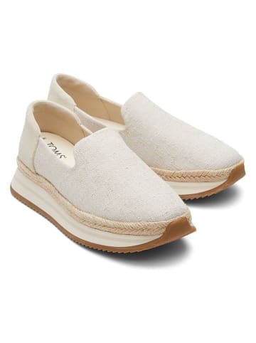 TOMS Slippersy w kolorze kremowym