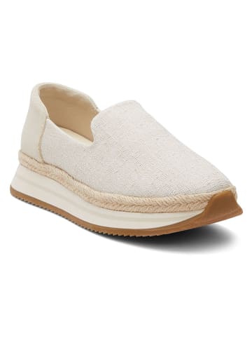 TOMS Slippersy w kolorze kremowym