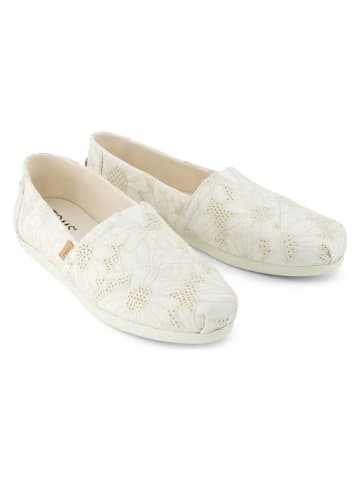 TOMS Espadryle w kolorze kremowym