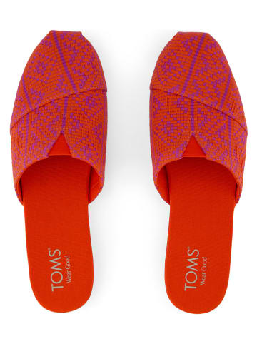 TOMS Pantoletten in Rot