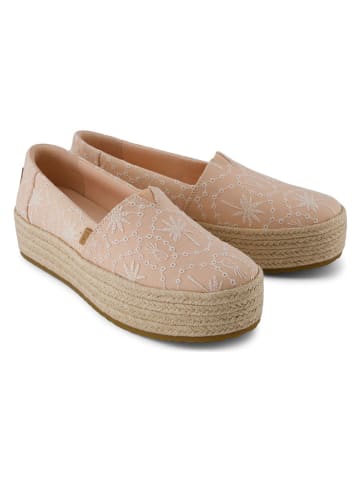 TOMS Espadryle w kolorze beżowym