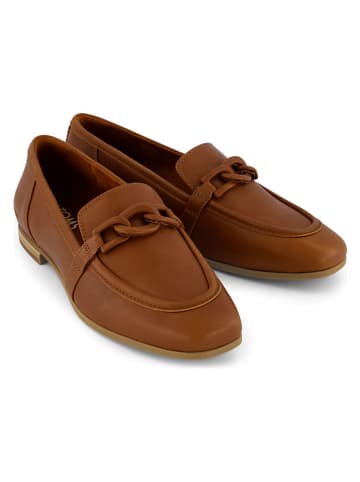 TOMS Leren mocassins lichtbruin