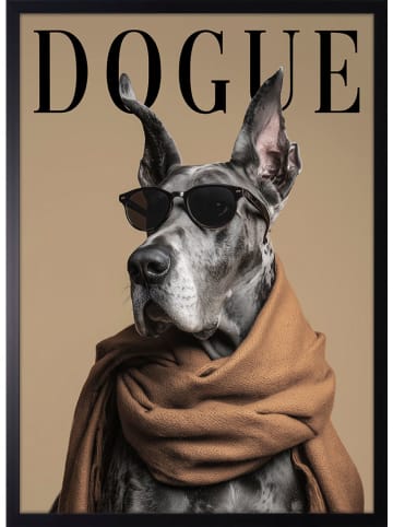 Ars Longa Gerahmter Kunstdruck "Dogle Gentleman" - (L)70 x (B)50 cm