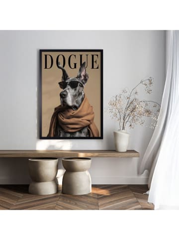 Ars Longa Gerahmter Kunstdruck "Dogle Gentleman" - (L)70 x (B)50 cm
