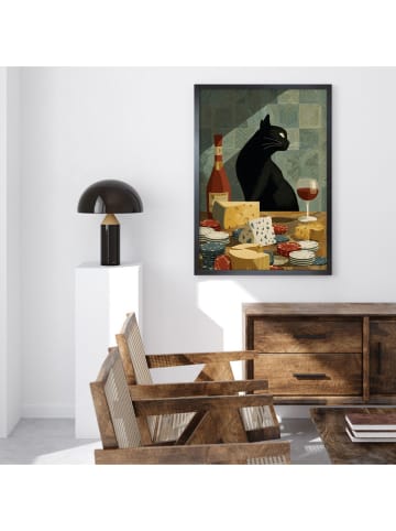 Ars Longa Druk artystyczny "Cats Evening" w ramce - 70 x 50 cm
