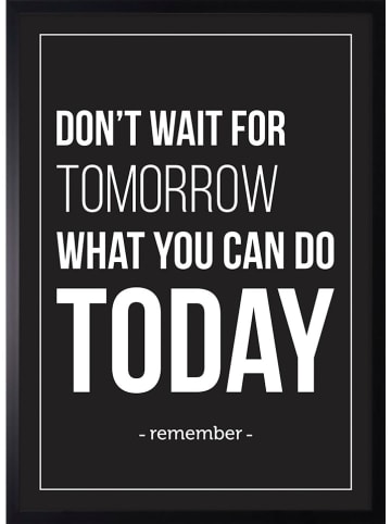 Ars Longa Druk artystyczny "Don´t wait for tomorrow" w ramce - 70 x 50 cm