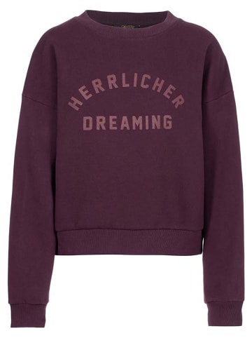 Herrlicher Sweatshirt "Christy" pruimkleurig