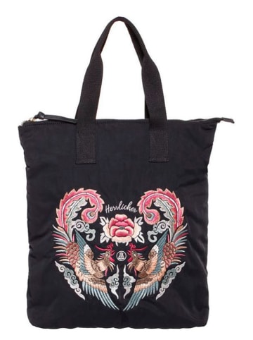 Herrlicher Shopper bag w kolorze czarnym