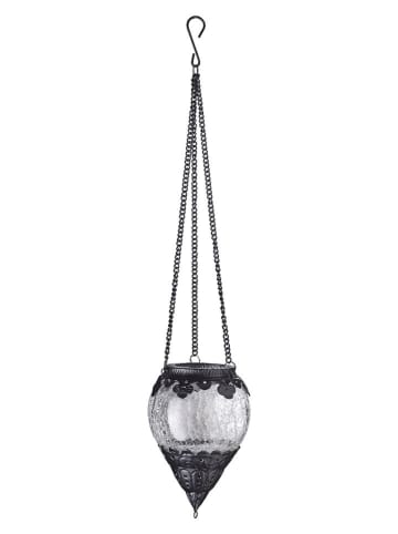 heine home Świecznik w kolorze czarnym - wys. 17 x Ø 11 cm