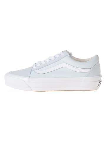Vans Skórzane sneakersy "Old Skool" w kolorze błękitnym