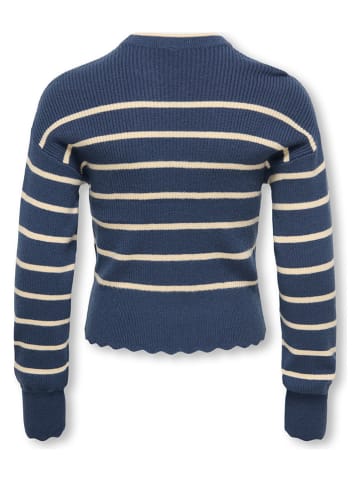KIDS ONLY Pullover "Ibi" in Blau/ Creme
