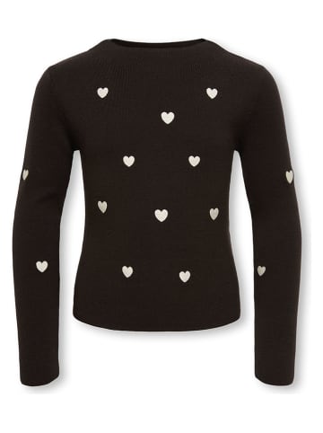 KIDS ONLY Pullover "Hearts" in Braun
