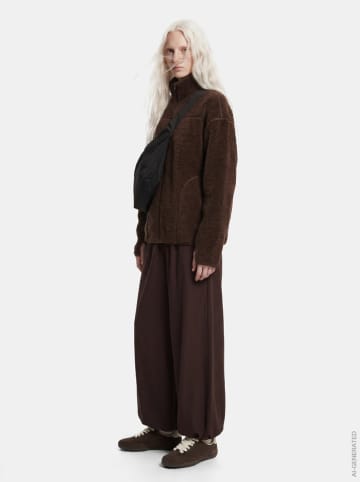 Pieces Fleecejacke in Braun
