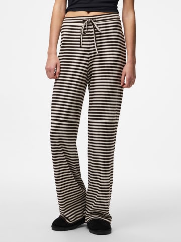 Pieces Broek wit/bruin