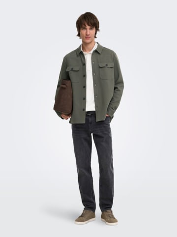 ONLY & SONS Hemdjacke "Onsnewkodyl" in Khaki