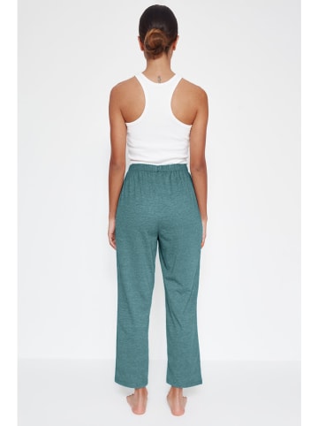 trendyol Pyjama-Hose in Petrol