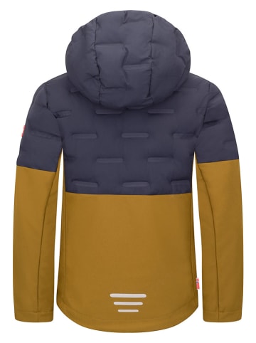 Trollkids Hybridjacke "Helgeland" in Hellbraun/ Dunkelblau