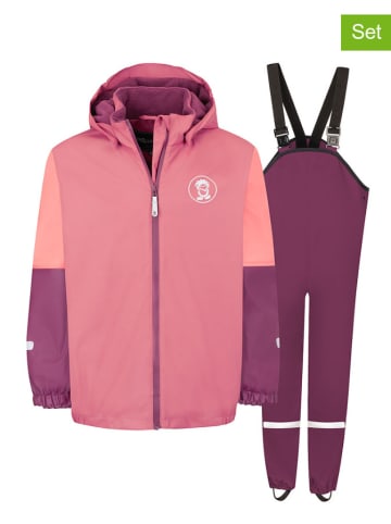 Trollkids 2tlg. Regenoutfit "Odda" in Rosa