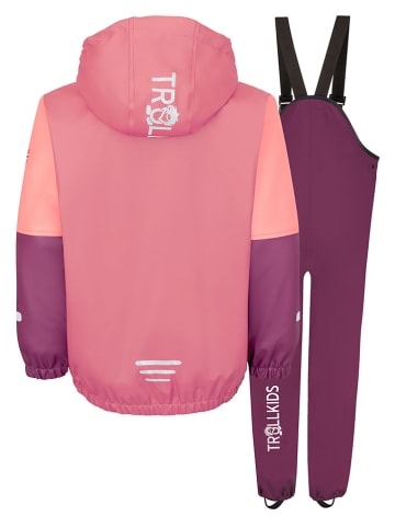 Trollkids 2tlg. Regenoutfit "Odda" in Rosa