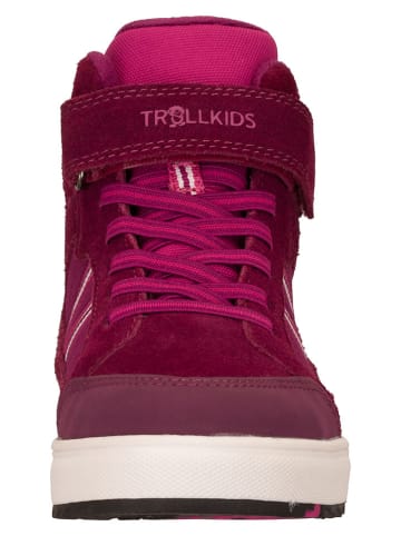 Trollkids Leder-Sneakers "Grimstad" in Rot
