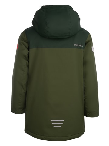 Trollkids Parka "Gudvangen" w kolorze khaki