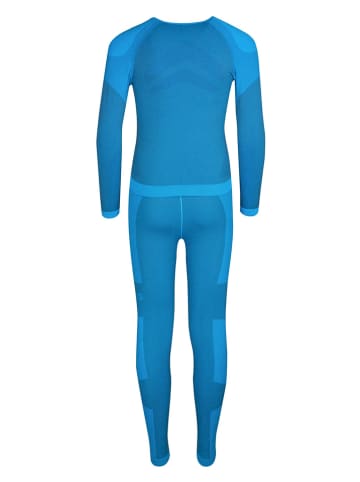 Trollkids 2tlg. Funktionswäsche-Set "Hemsedal Baselayer" in Blau