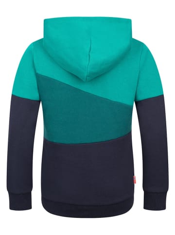 Trollkids Sweatjacke "Alesund" in Dunkelblau/ Grün