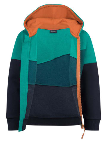 Trollkids Bluza "Alesund" w kolorze granatowo-zielonym