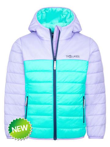 Winterjacke "Eikefjord" in Lila/ Türkis