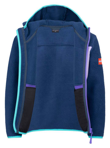 Trollkids Fleecejacke "Aurlandsfjord" in Blau/ Lila