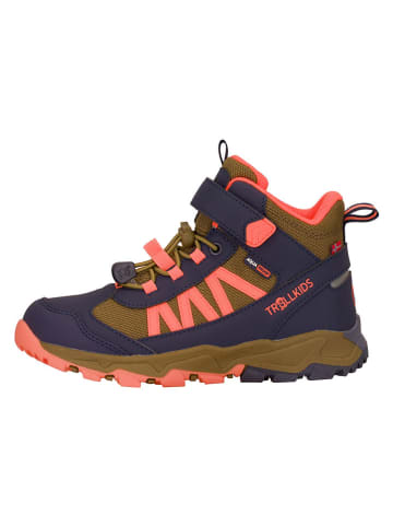 Trollkids Trekkingschuhe "Tronfjell" in Dunkelblau/ Khaki