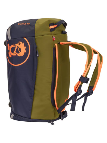 Trollkids Reisetasche "Duffle Bag" in Khaki/ Dunkelblau - (B)52 x (H)30 x (T)25 cm
