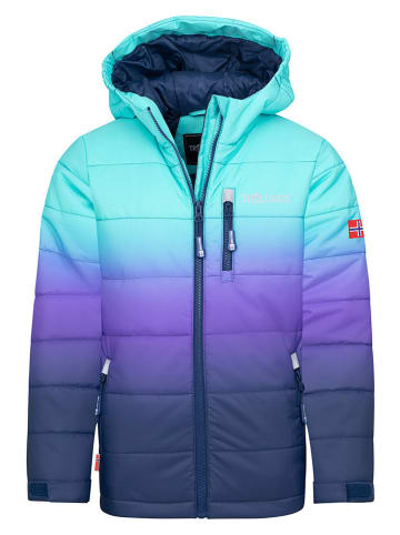 Trollkids Ski-/ Snowboardjacke "Hemsedal" in Türkis/ Dunkelblau