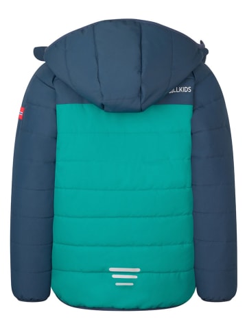 Trollkids Ski-/ Snowboardjacke "Hafjell" in Dunkelblau/ Türkis
