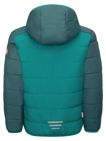 Trollkids Wende-Winterjacke "Sandvika" in Grün/ Schwarz