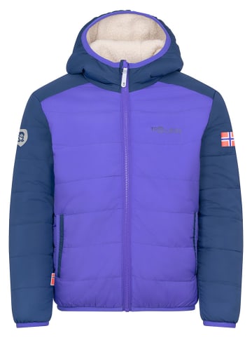 Trollkids Omkeerbare winterjas "Sandvika" beige/blauw