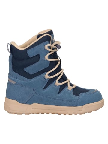 Trollkids Leder-Winterboots "Finnmark" in Blau
