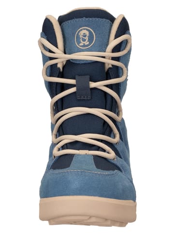 Trollkids Leren winterboots "Finnmark" blauw