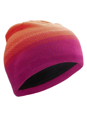 Trollkids Beanie "Merino" in Beere/ Orange