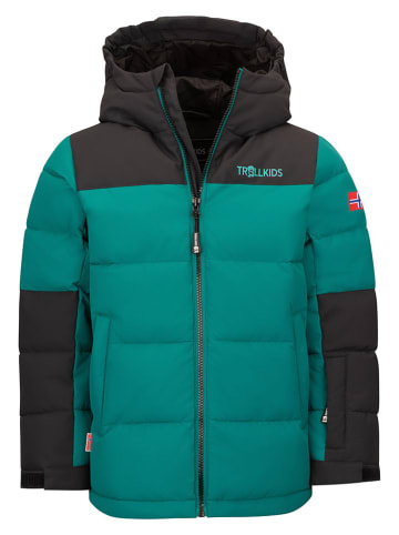 Trollkids Winterjas "Narvik" groen/zwart